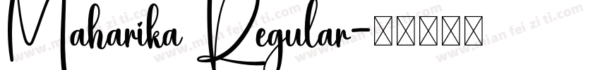 Maharika Regular字体转换